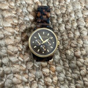 Michael Kors tortoise shell watch
